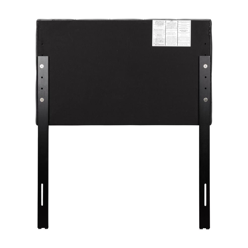 CorLiving Catalina Velvet Headboard, Twin/Single Dark Grey. Picture 2