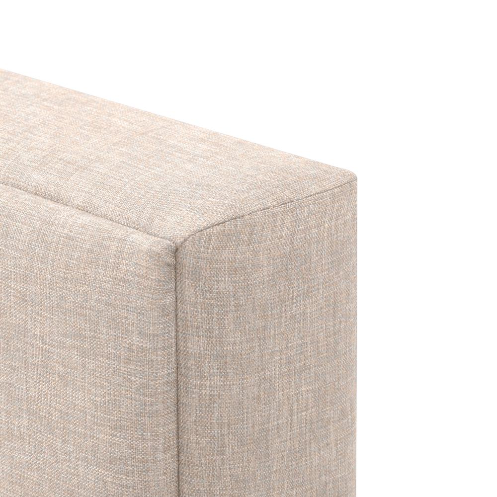 CorLiving Bellevue Cream Upholstered Panel Bed, King. Picture 7