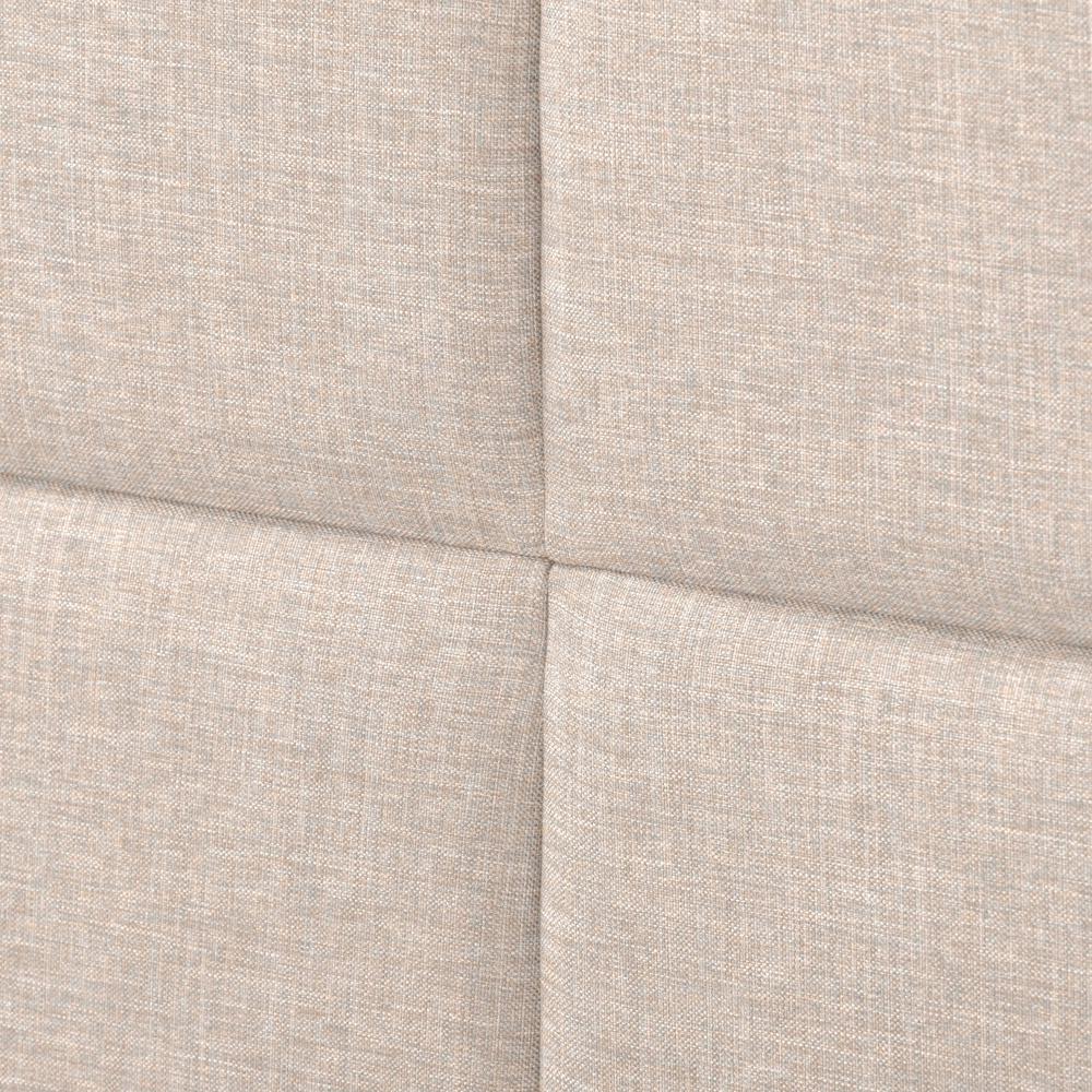 CorLiving Bellevue Cream Upholstered Panel Bed, King. Picture 8