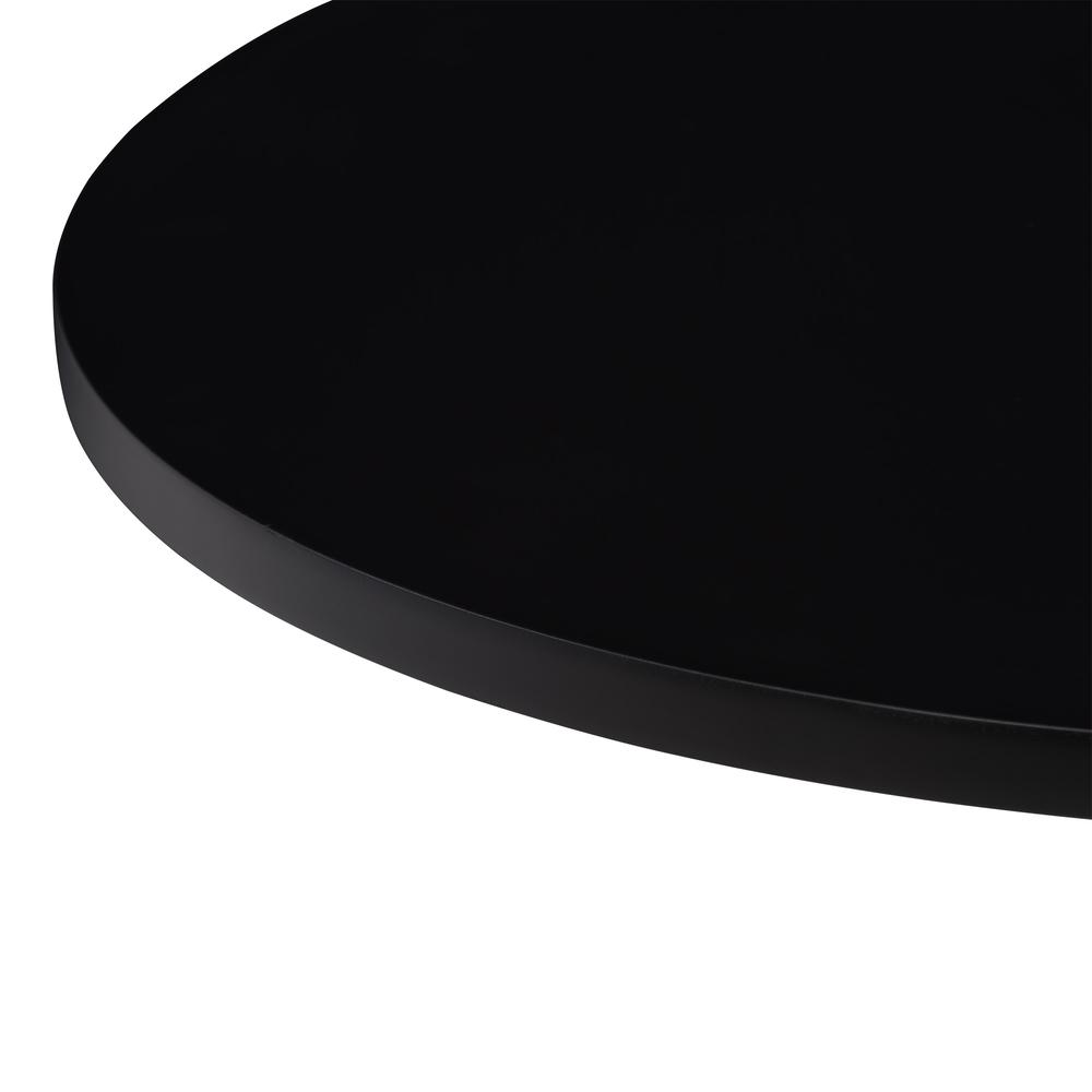 CorLiving Round Adjustable Pedestal Dining Table. Picture 5