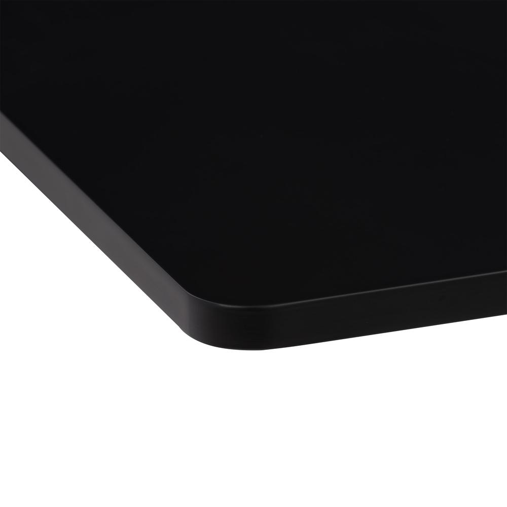 CorLiving Square Adjustable Pedestal Dining Table. Picture 6