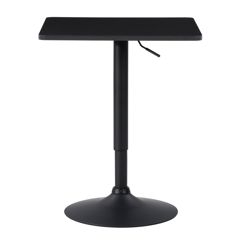CorLiving Square Adjustable Pedestal Dining Table. Picture 1
