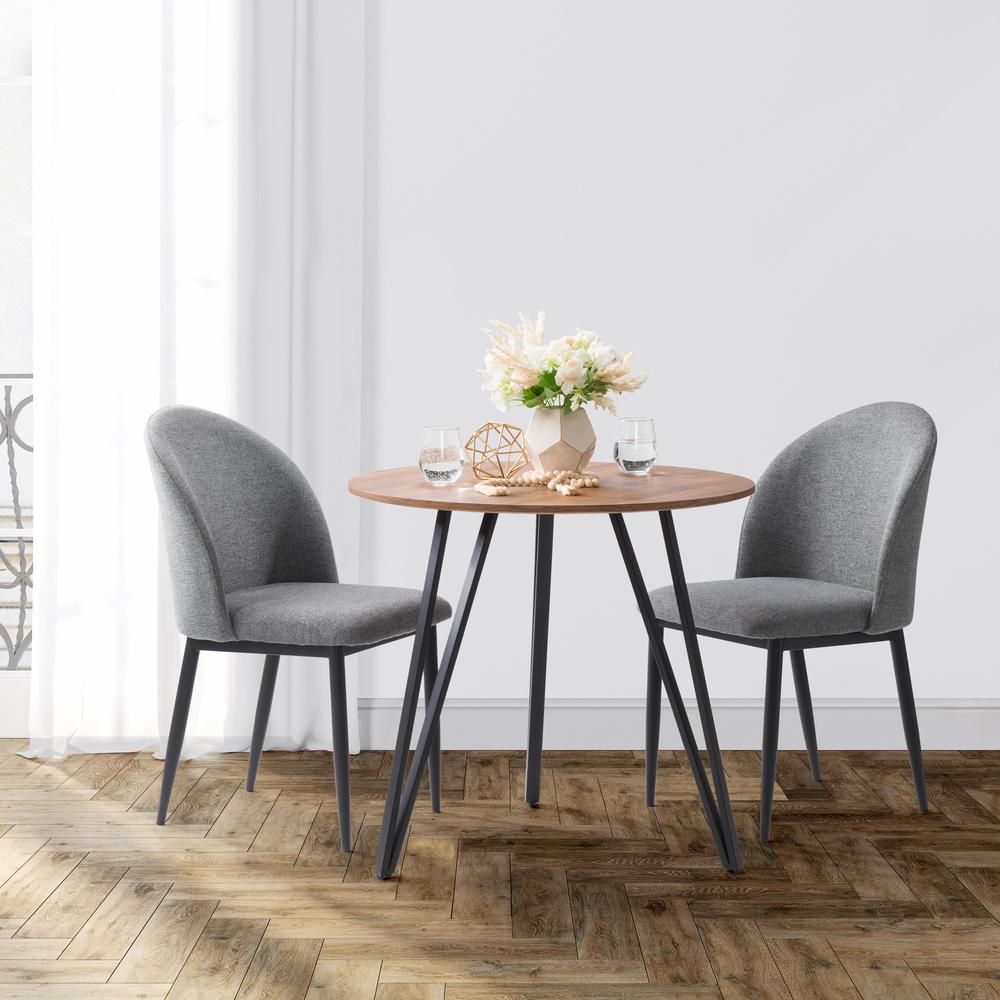 CorLiving Lennox Iron Leg Dining Table. Picture 1