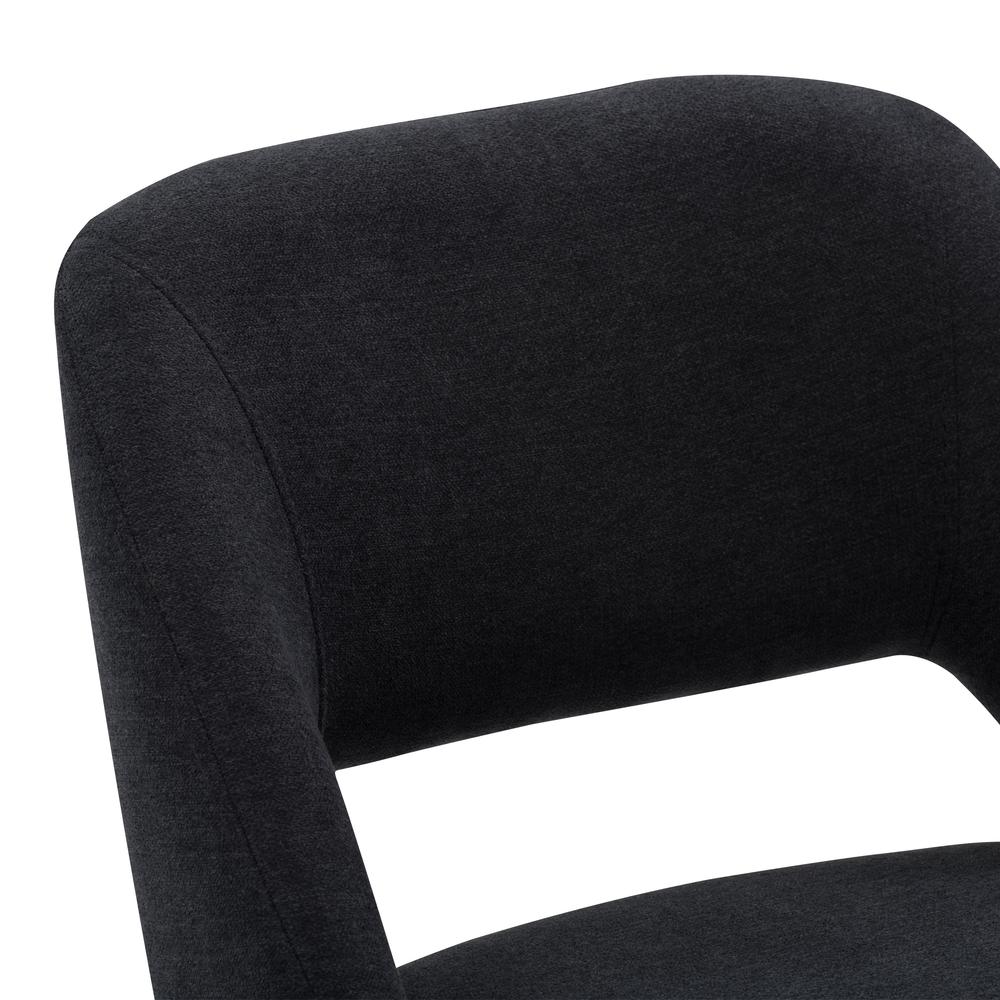 CorLiving Blakeley Velvet Barstool Black. Picture 10