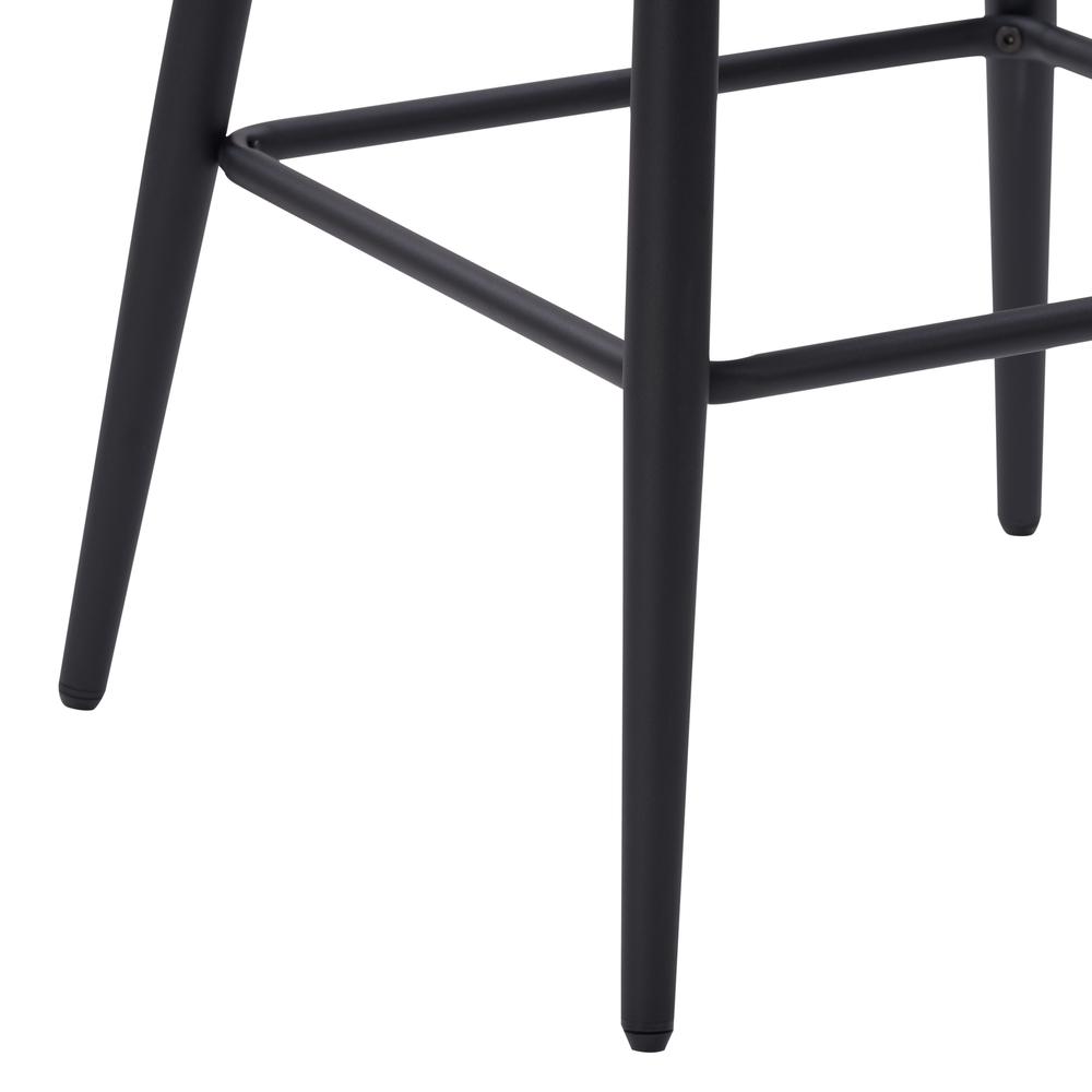 CorLiving Blakeley Velvet Barstool Black. Picture 11