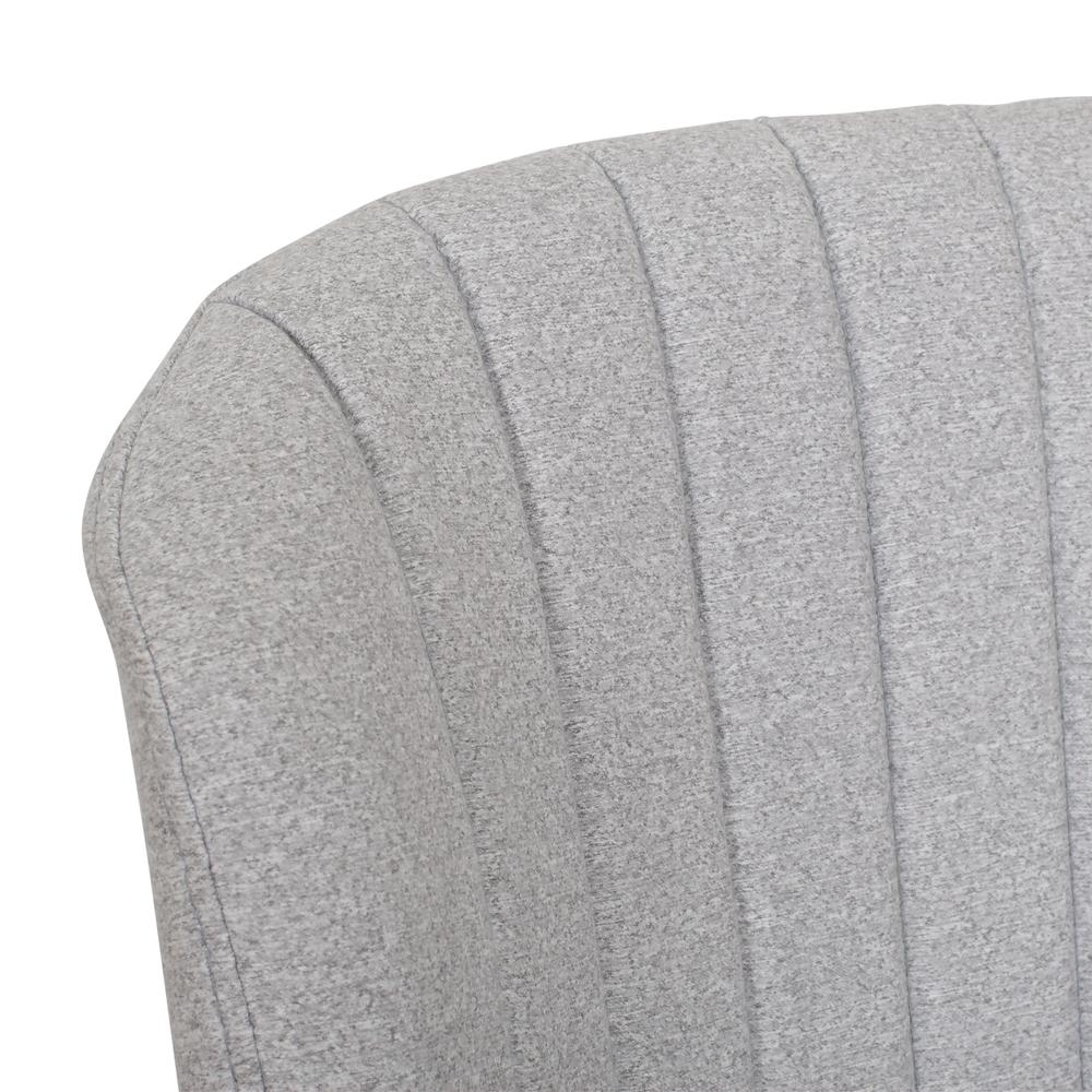CorLiving Jasper Channel Tufted Barstool Light Grey. Picture 9