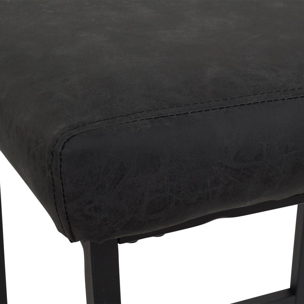 CorLiving Milo Backless Barstool, Black. Picture 7