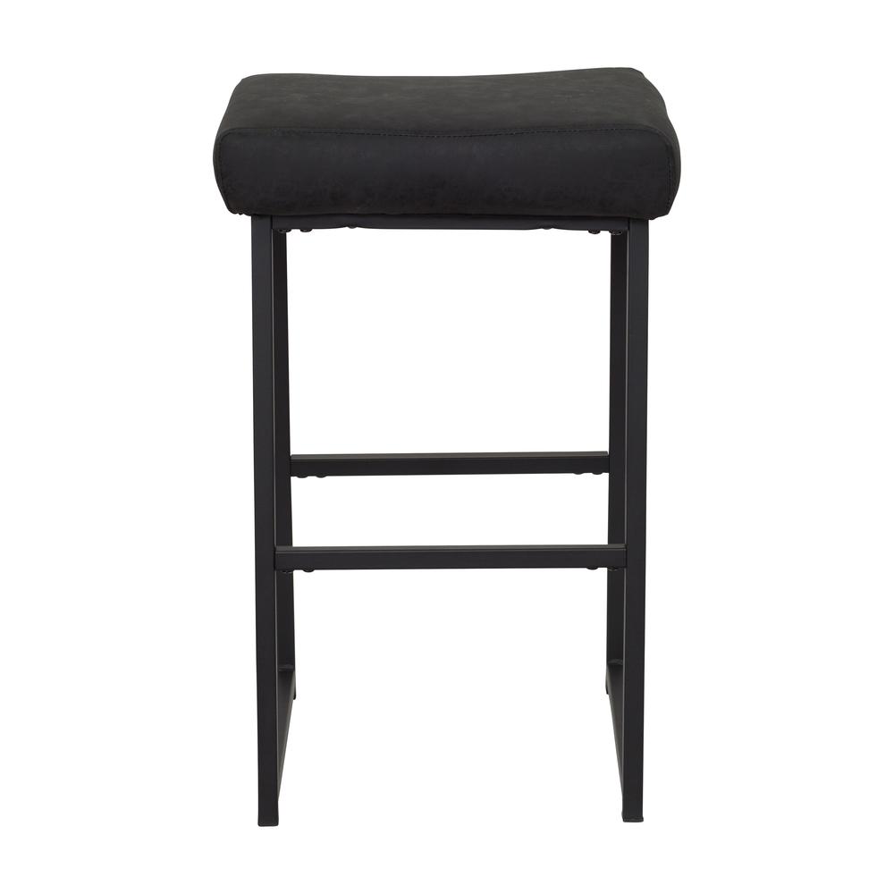 CorLiving Milo Backless Barstool, Black. Picture 1