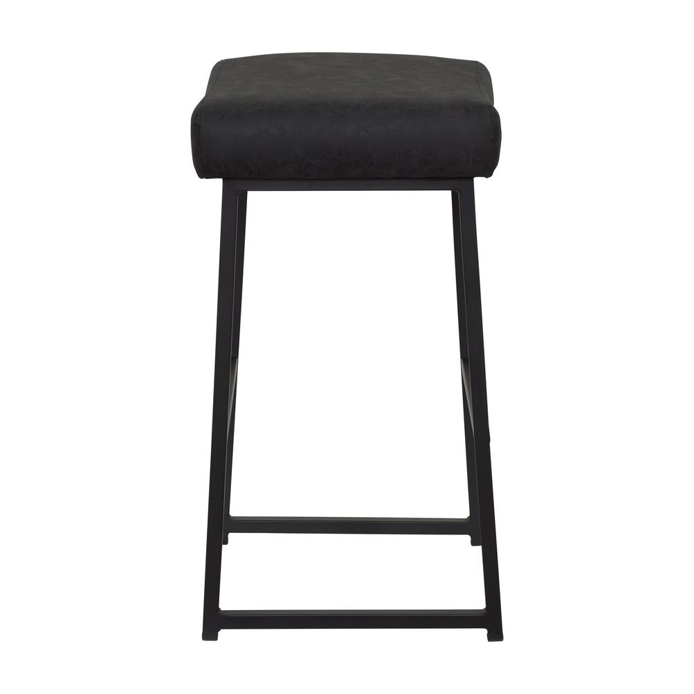 CorLiving Milo Backless Barstool, Black. Picture 3