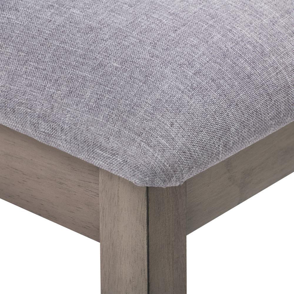 CorLiving Tuscany Washed Grey Counter Height Dining Chair, Set of 2. Picture 11