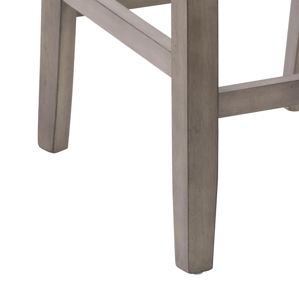 CorLiving Tuscany Washed Grey Counter Height Dining Chair, Set of 2. Picture 12