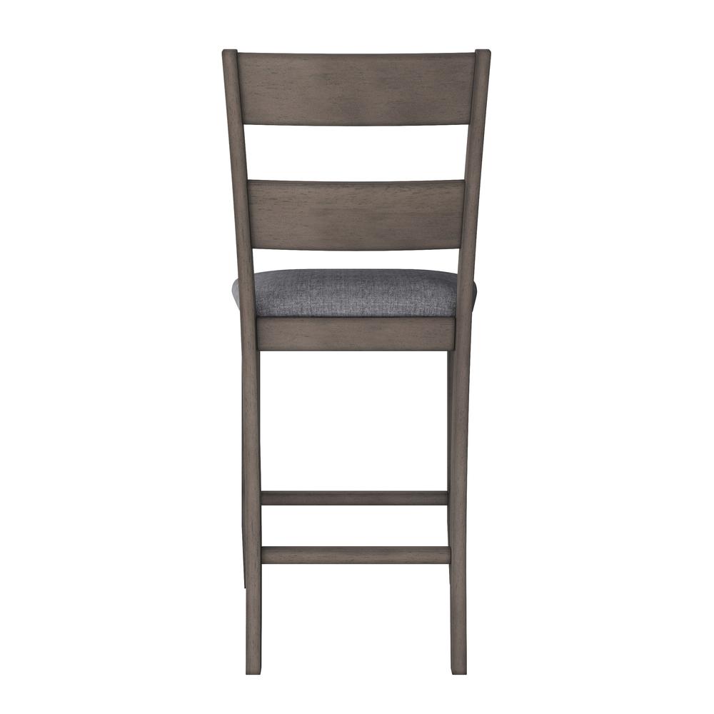 CorLiving Tuscany Washed Grey Counter Height Dining Chair, Set of 2. Picture 6
