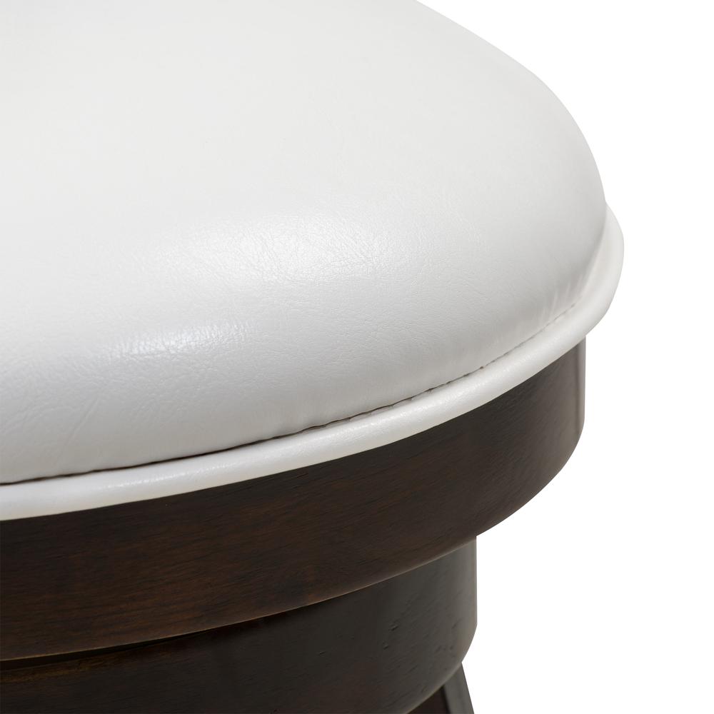 Woodgrove Cappuccino Stained Counter Height Barstool with Leatherette Seat, set of 2. Picture 6