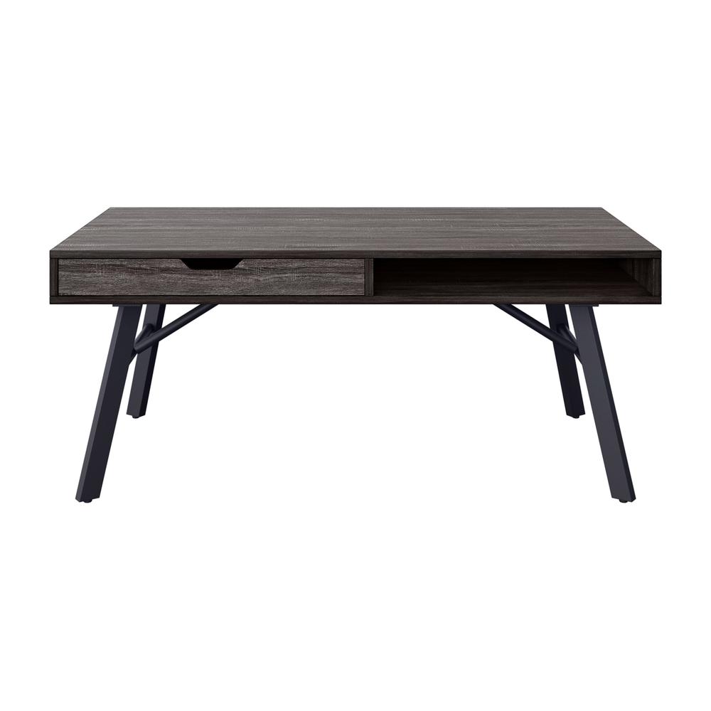CorLiving Auston Grey Wood Grain Finish Coffee Table. Picture 1