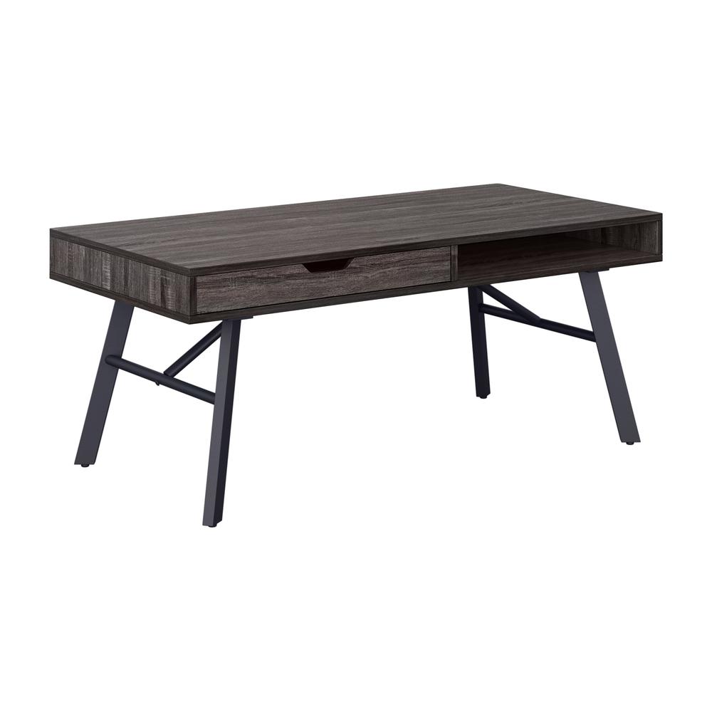 CorLiving Auston Grey Wood Grain Finish Coffee Table. Picture 3