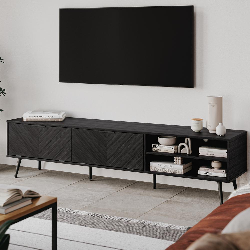 Wood TV Stand, TVs up to 85". Picture 6