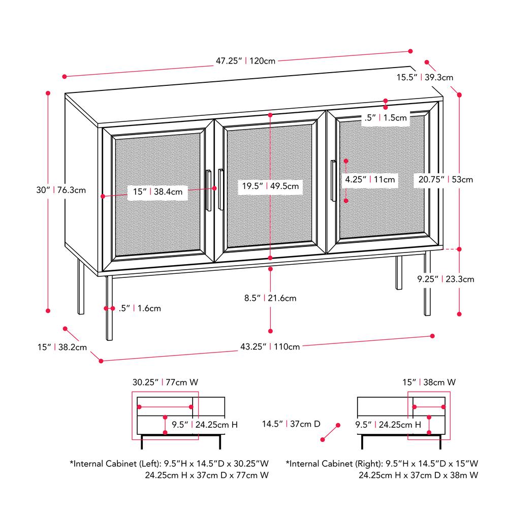 Wood Sideboard Buffet. Picture 10