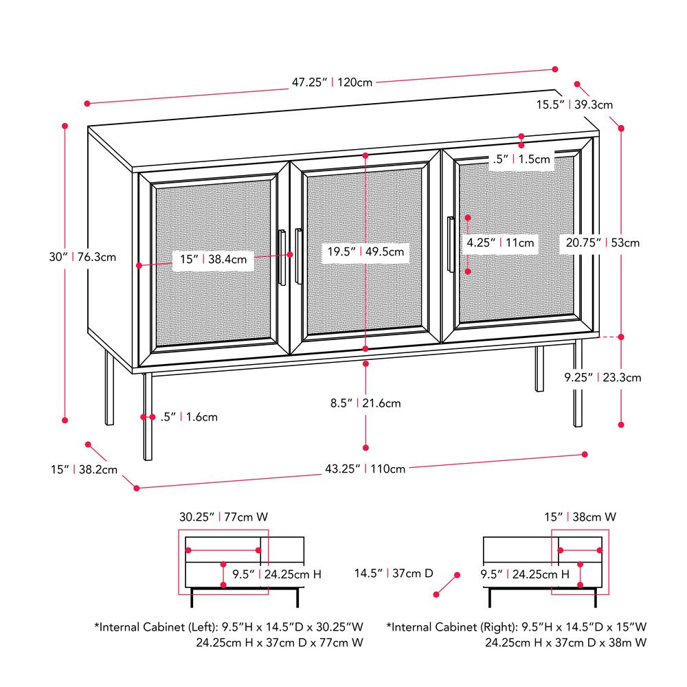 Wood Sideboard Buffet. Picture 7