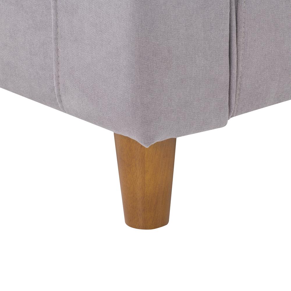 CorLiving Georgia Light Grey Upholstered Accent Chair And A Half. Picture 8