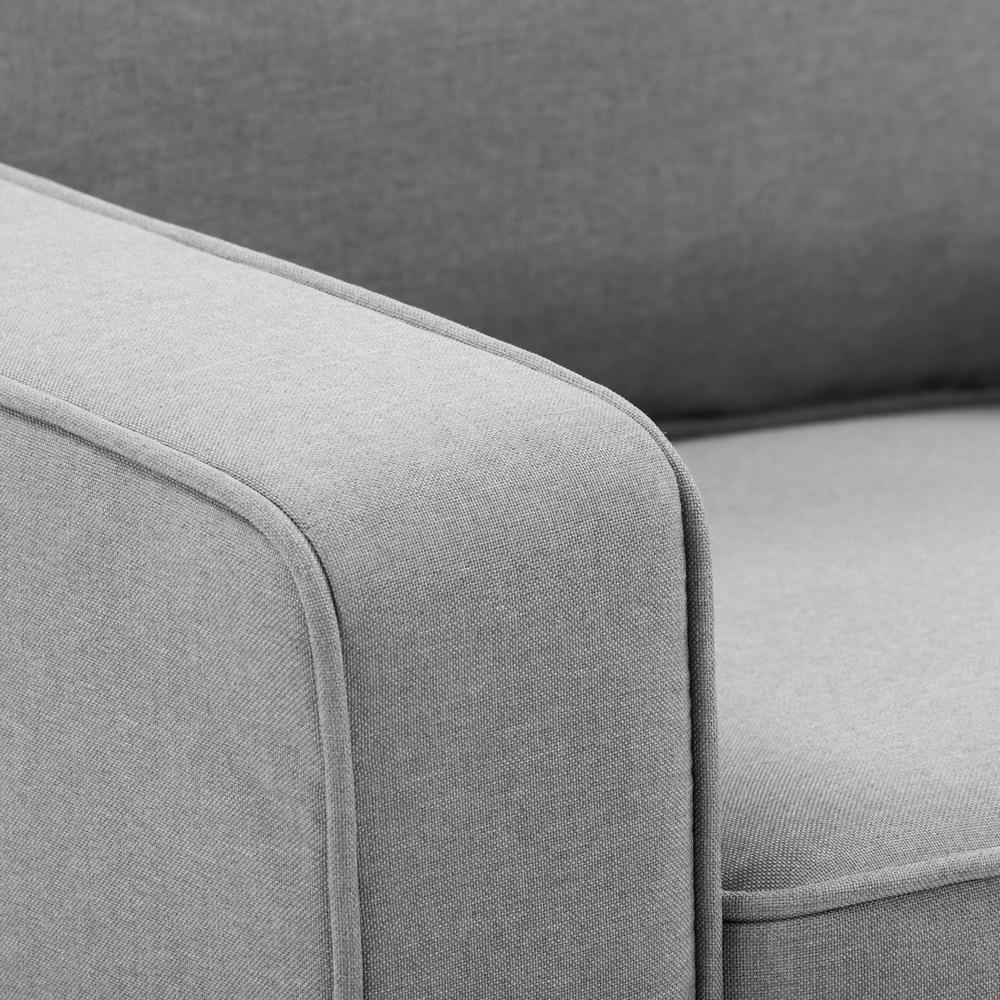 CorLiving Georgia Light Grey Polyester Accent Chair. Picture 8