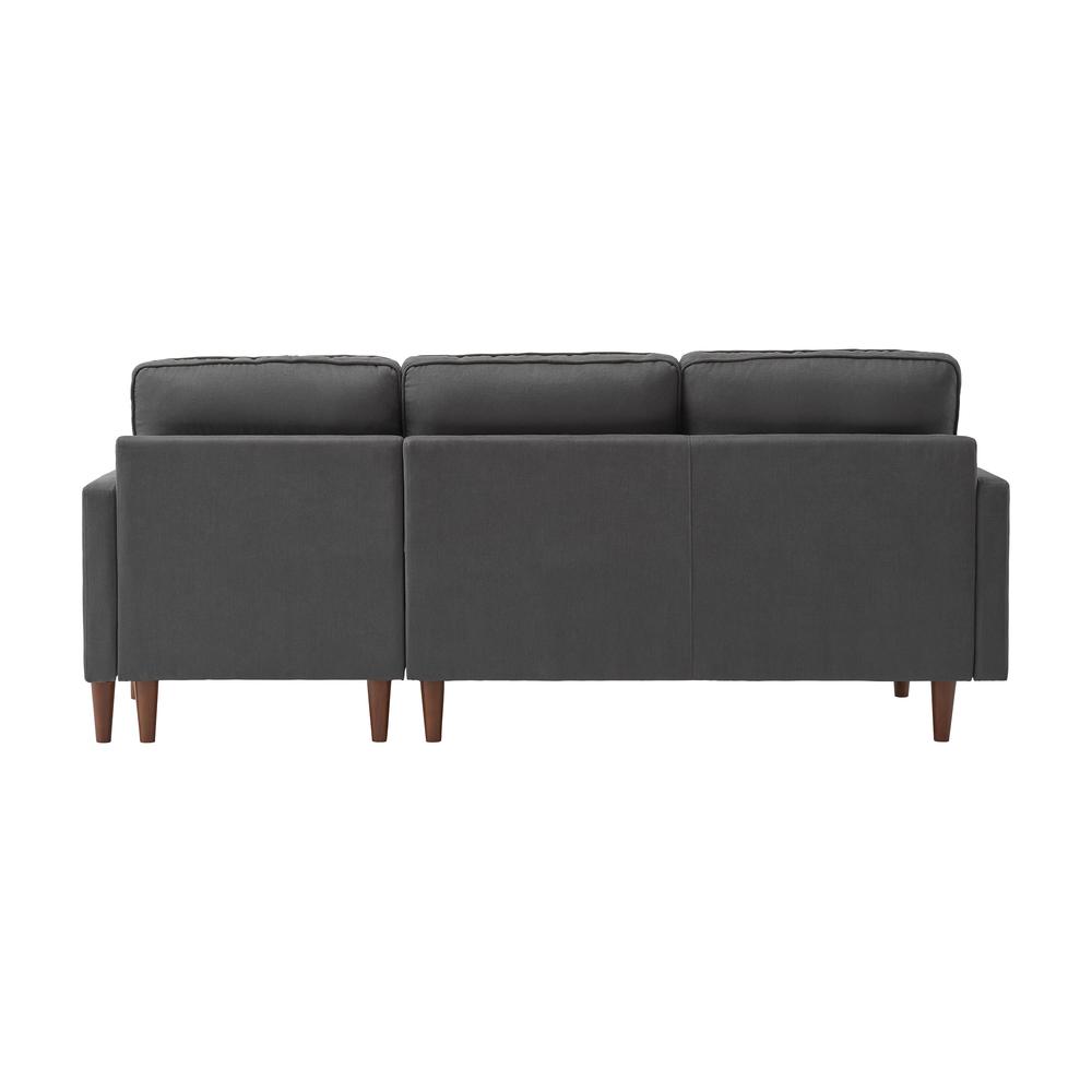 CorLiving Lena Reversible Sectional Sofa Grey. Picture 4