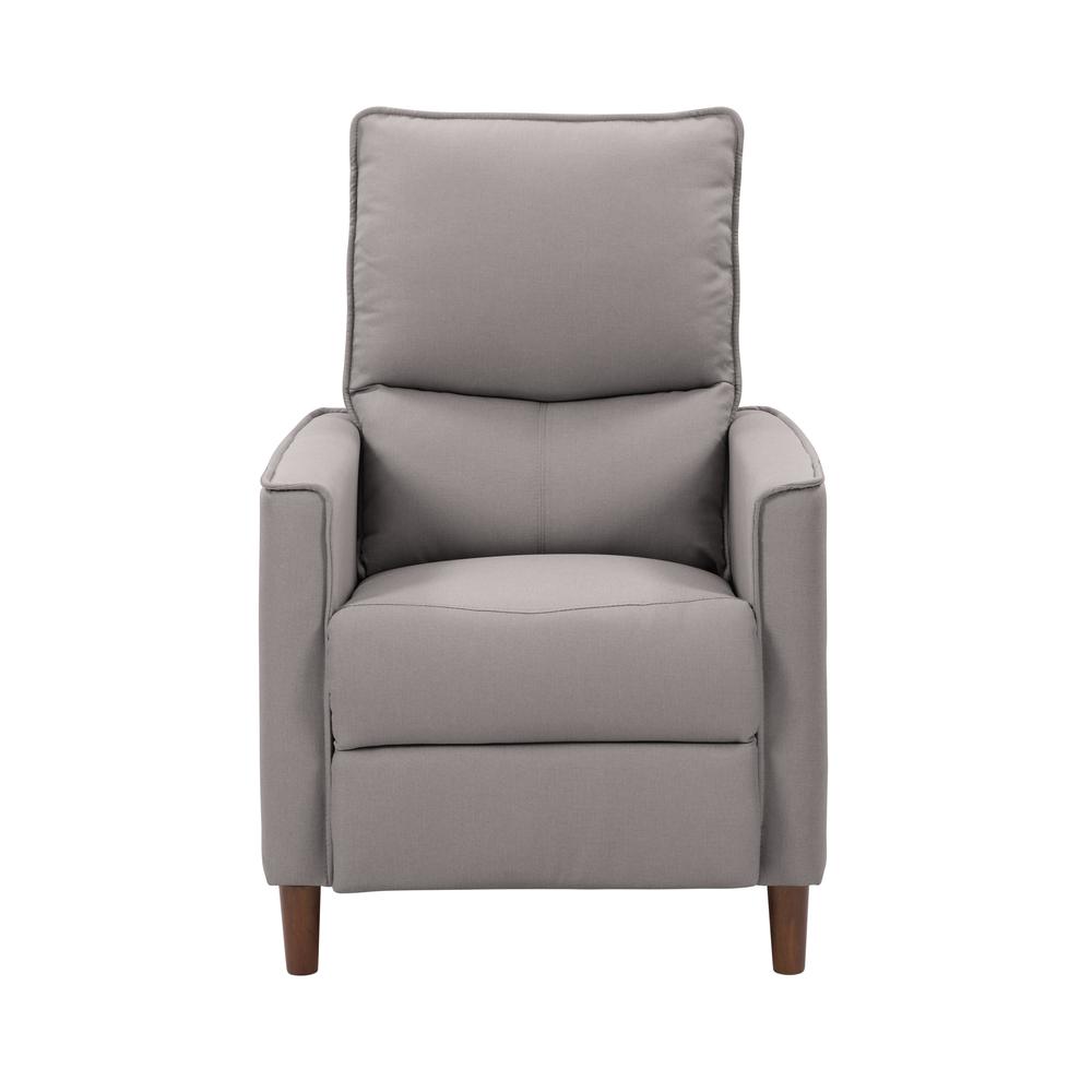CorLiving Alder Manual Recliner in Light Grey. Picture 1
