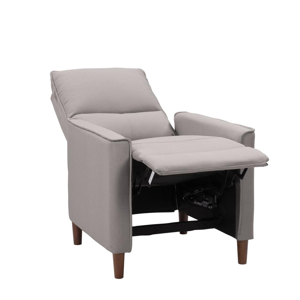 CorLiving Alder Manual Recliner in Light Grey. Picture 6