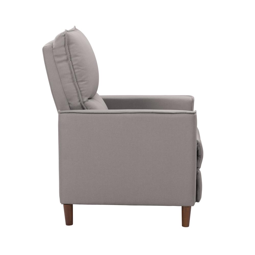 CorLiving Alder Manual Recliner in Light Grey. Picture 7