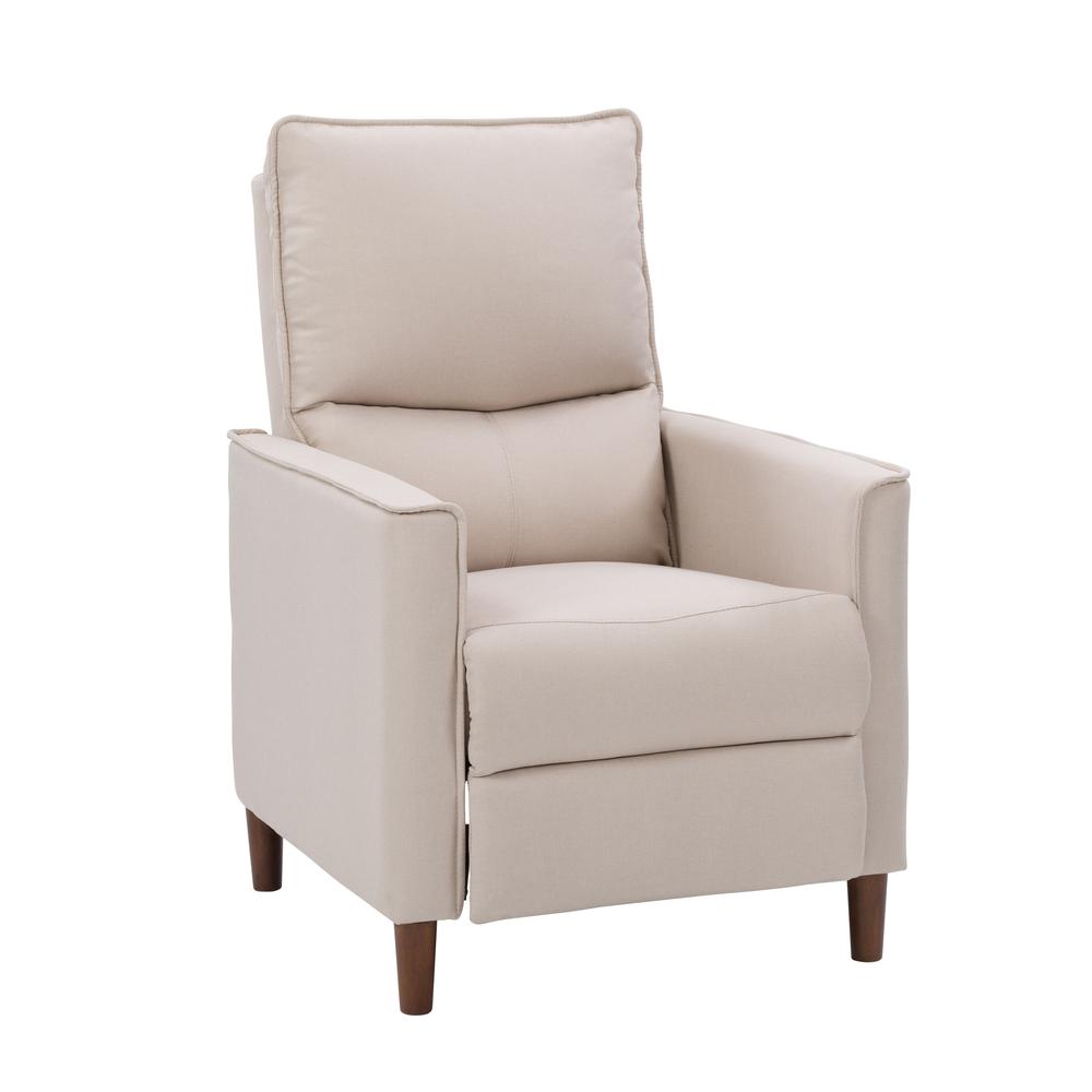 CorLiving Alder Manual Recliner in Beige. Picture 4