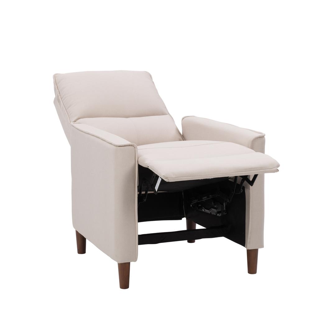 CorLiving Alder Manual Recliner in Beige. Picture 6
