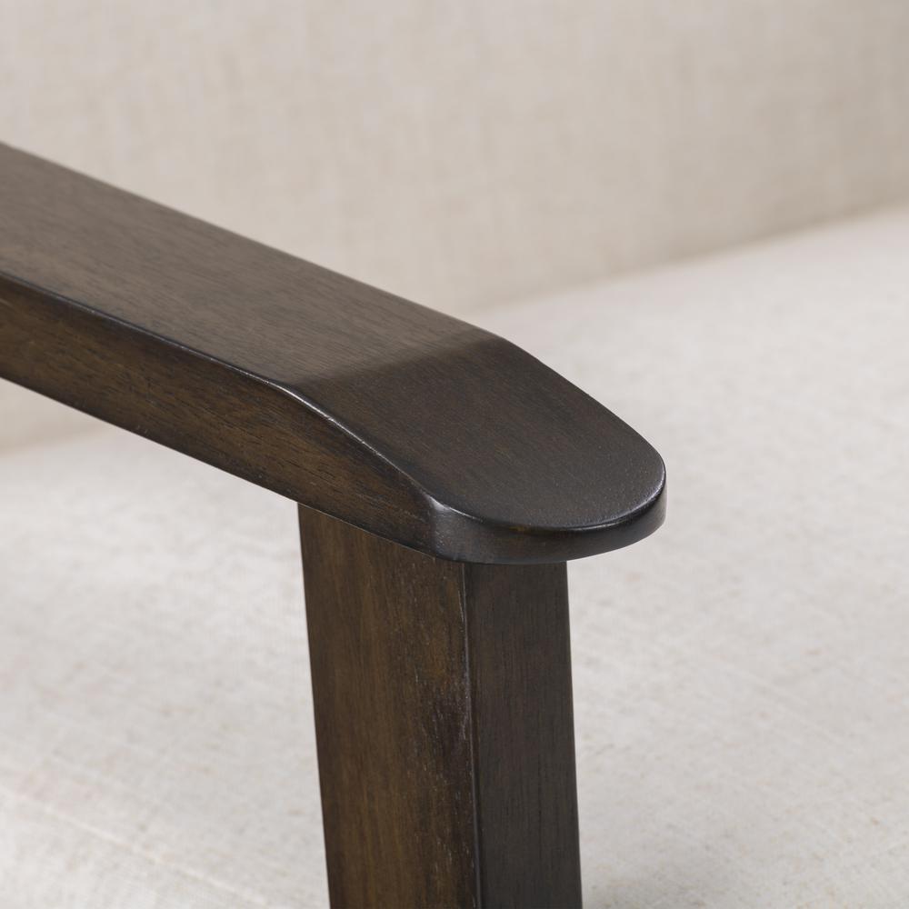 CorLiving Greyson Wood Armchair Beige. Picture 11