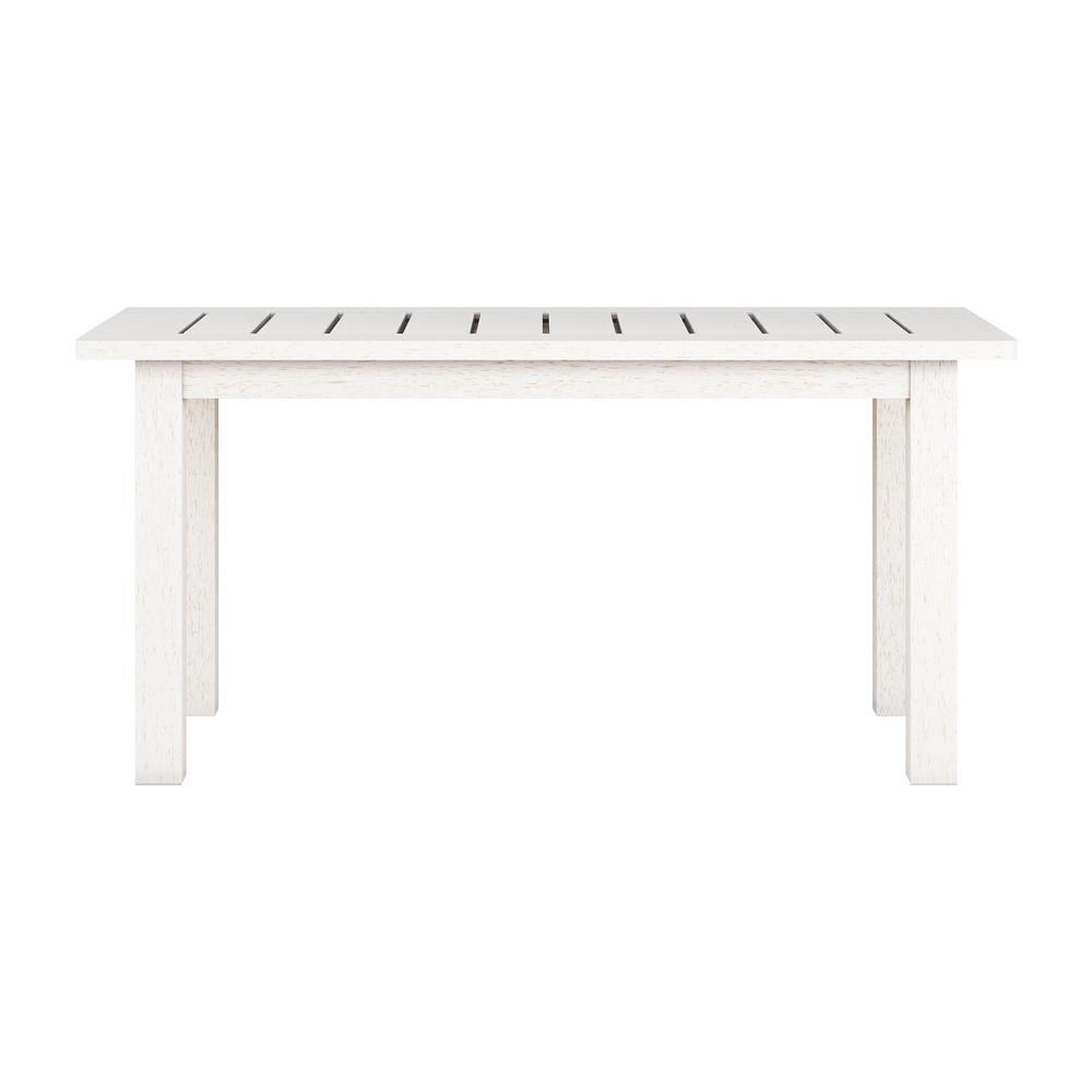 CorLiving Miramar Whitewashed Hardwood Outdoor Coffee Table. Picture 3