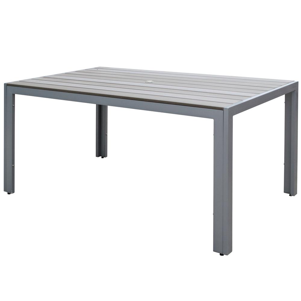 Gallant Sun Bleached Grey Outdoor Dining Table. Picture 2