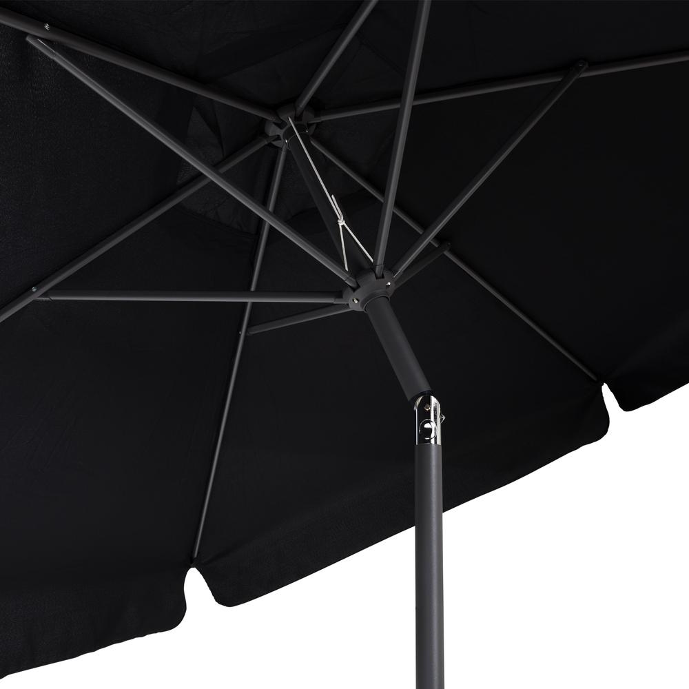 Tilting Patio Umbrella in Black. Picture 5
