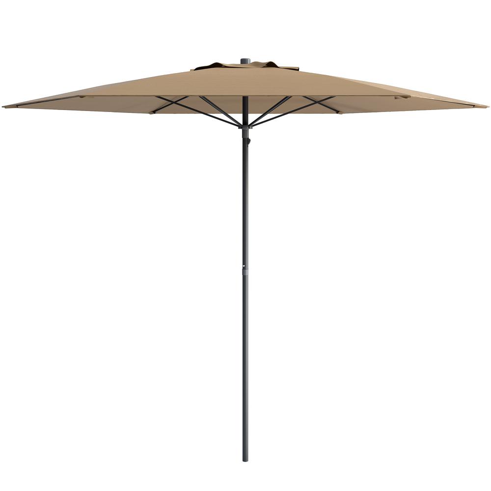 UV and Wind Resistant Beach/Patio Umbrella in Sandy Brown. Picture 1