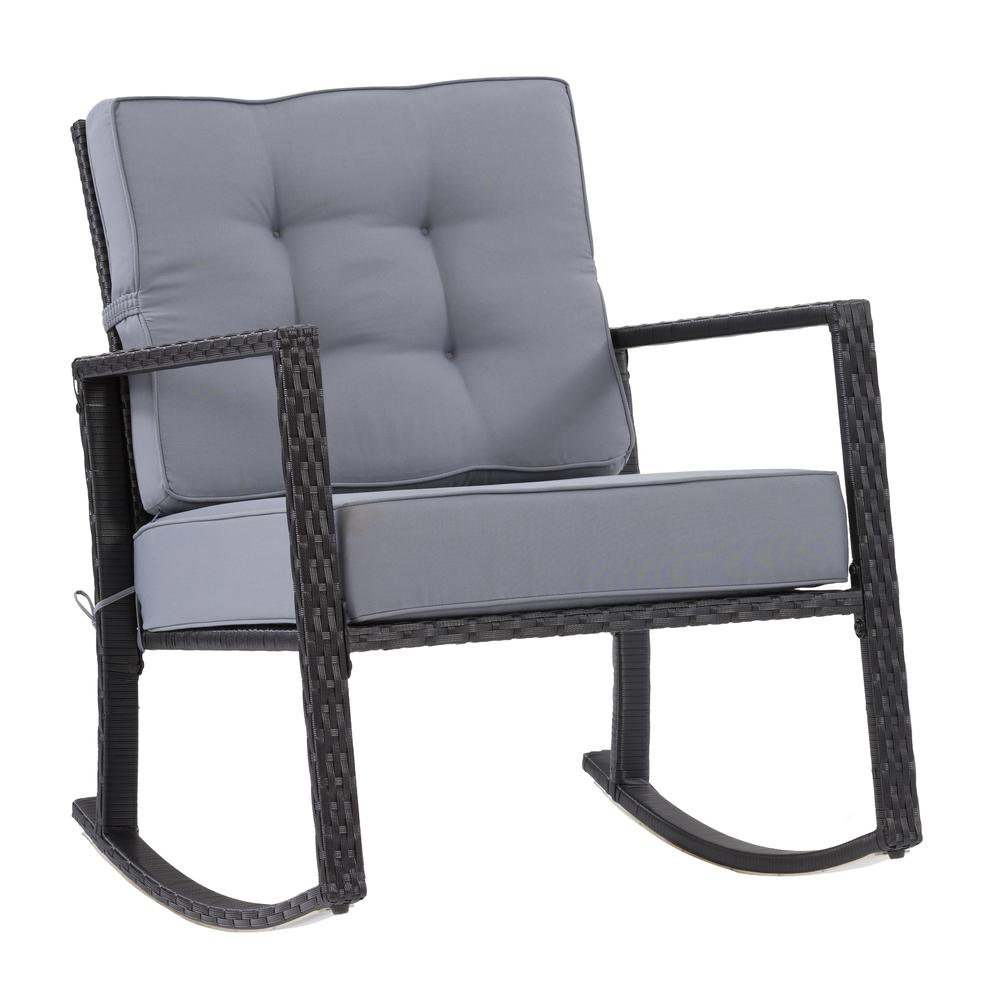 CorLiving - Parksville Patio Rocking Chair. Picture 2