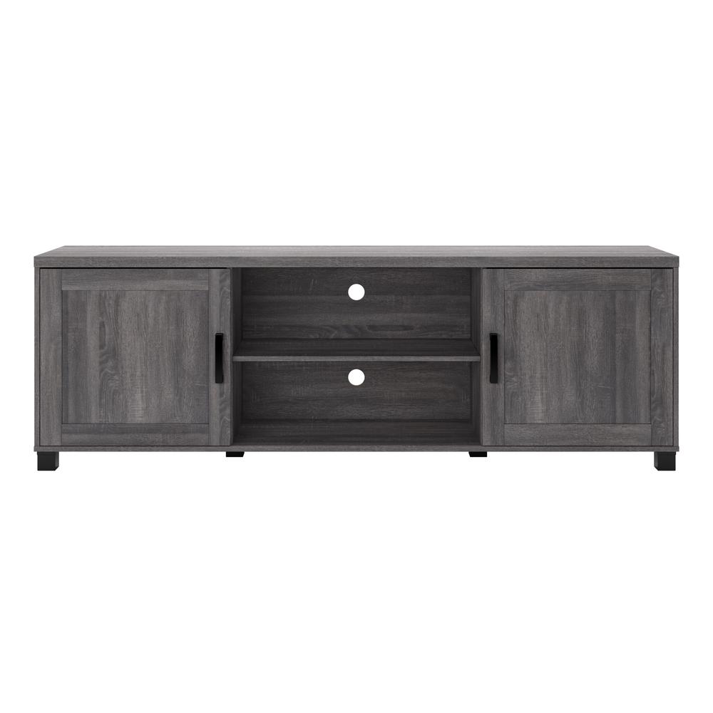 CorLiving TV Stand with Doors, TVs up to 85" Dark Grey. Picture 1