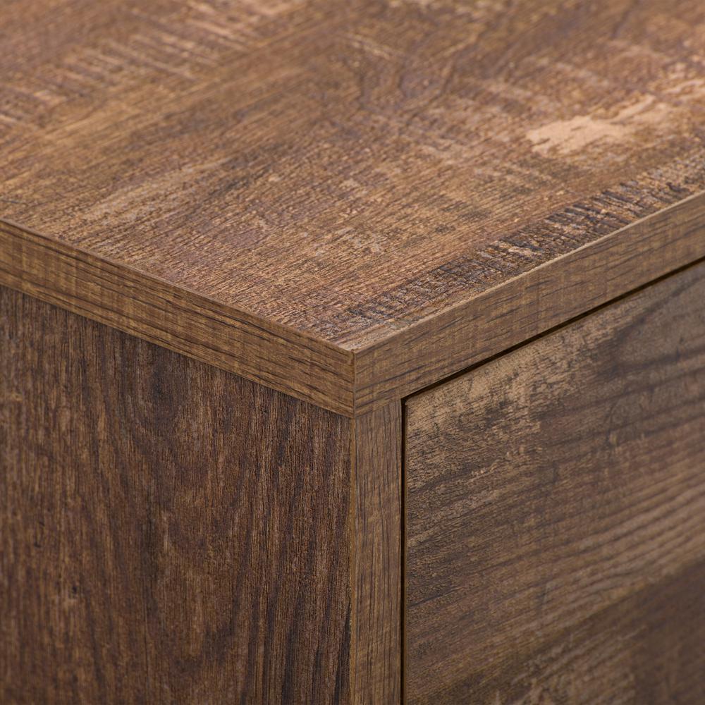 CorLiving Hollywood Brown Wood Grain TV Stand with Drawers for TVs up to 85". Picture 10