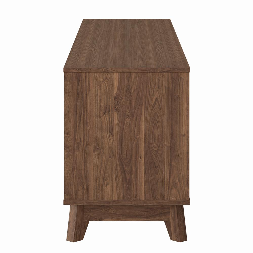 CorLiving Hollywood Brown Wood Grain TV Stand with Drawers for TVs up to 85". Picture 4