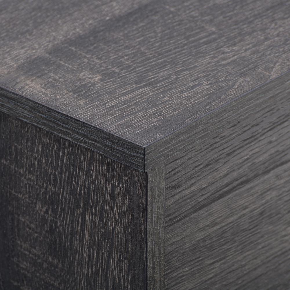 CorLiving Hollywood Dark Grey Wood Grain TV Stand with Doors for TVs up to 85". Picture 10
