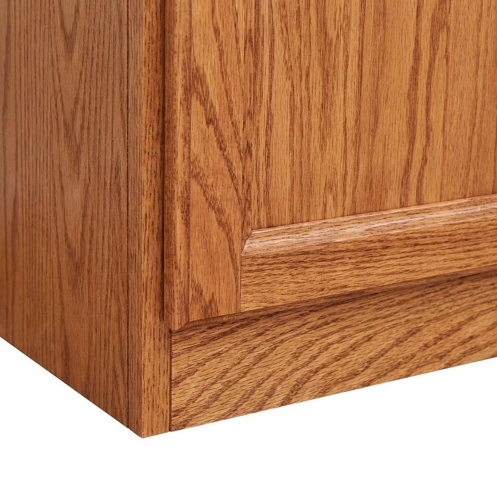 Dry Oak 5-Shelf Storage Cabinet, 30x72 Inch, Solid Wood, Self-Closing. Picture 5