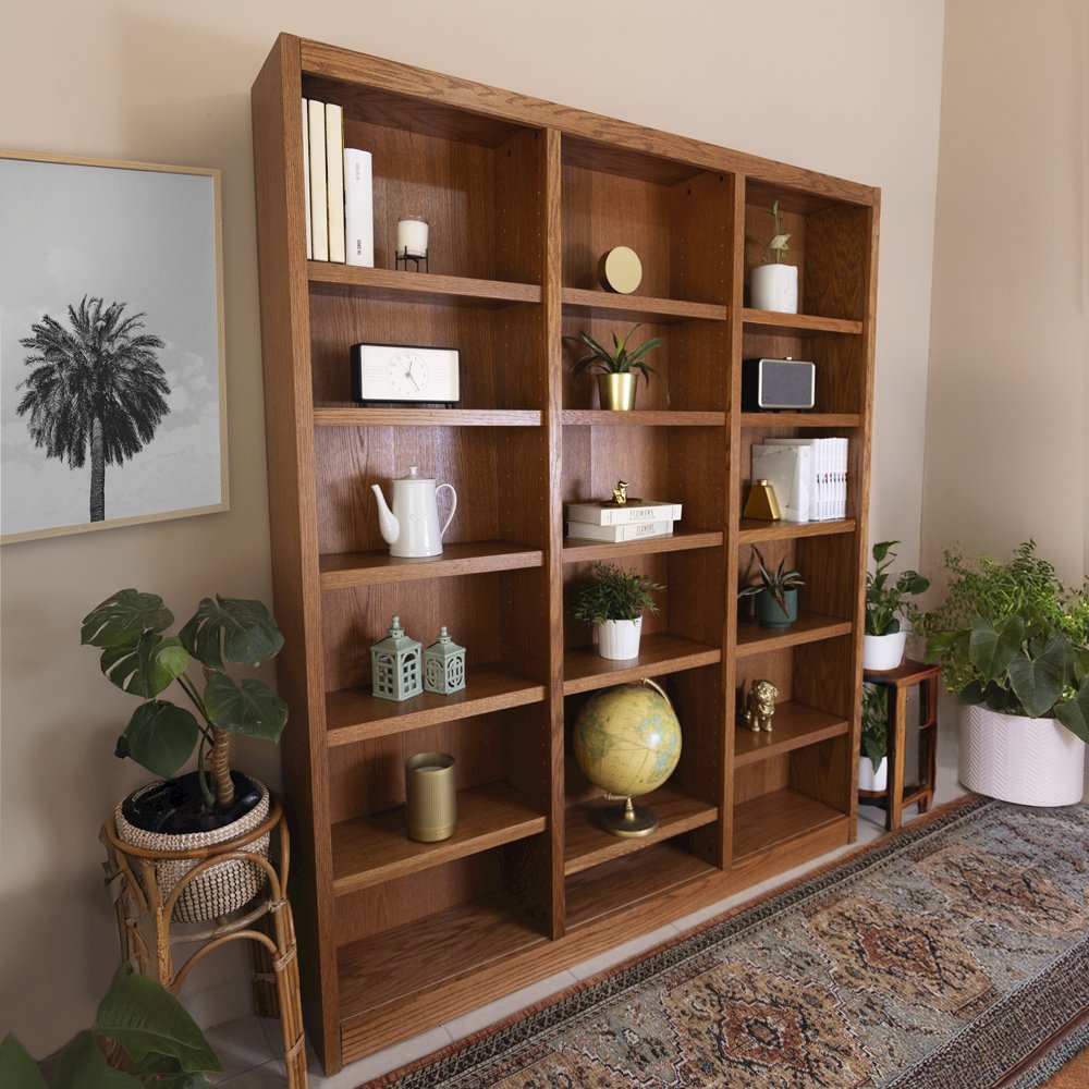 Concepts in Wood 72 x 84 Wall Storage Unit, Dry Oak Finish. Picture 7