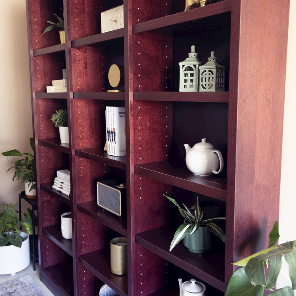 Concepts in Wood 72 x 84 Wall Storage Unit, Cherry Finish. Picture 5