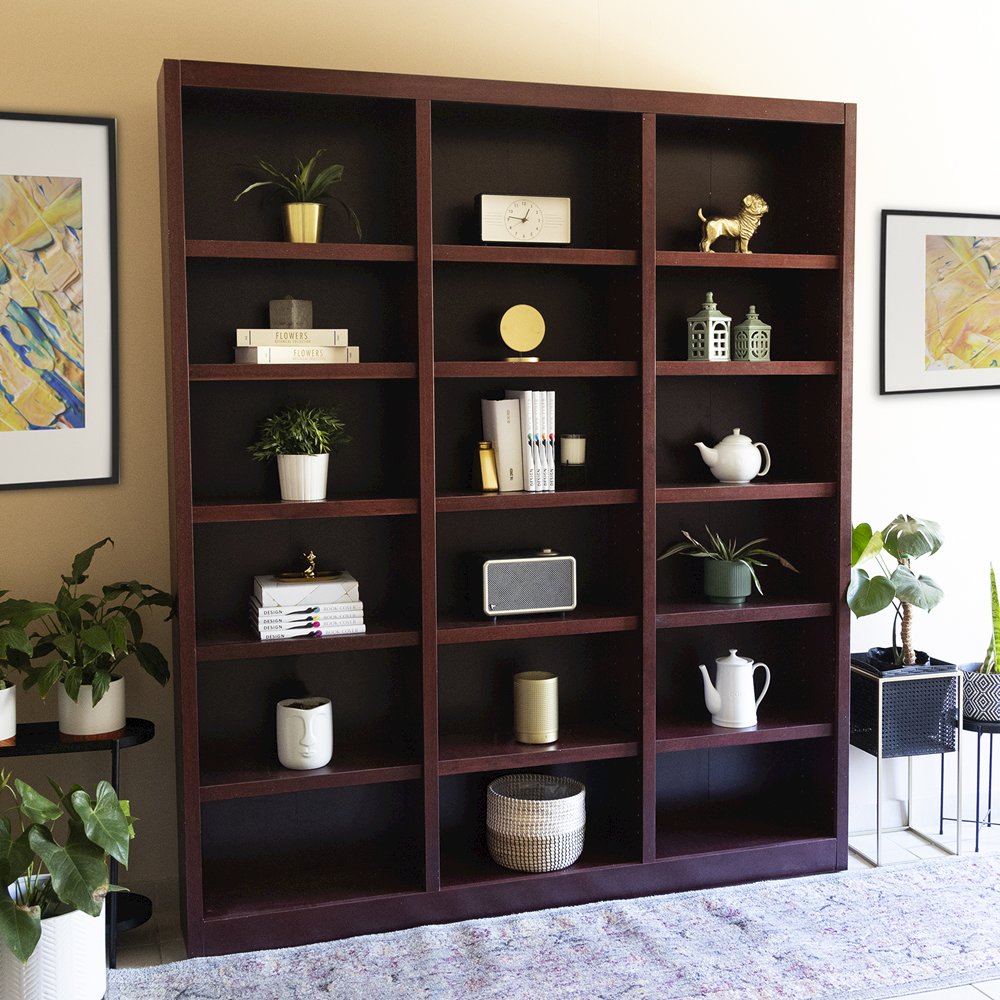 Concepts in Wood 72 x 84 Wall Storage Unit, Cherry Finish. Picture 6