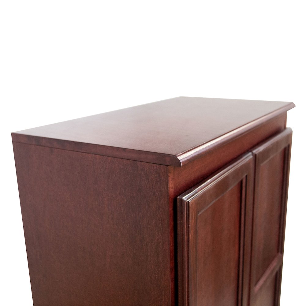 Concepts in Wood Multi-use Storage Cabinet, 4 Shelves, Cherry Finish. Picture 5