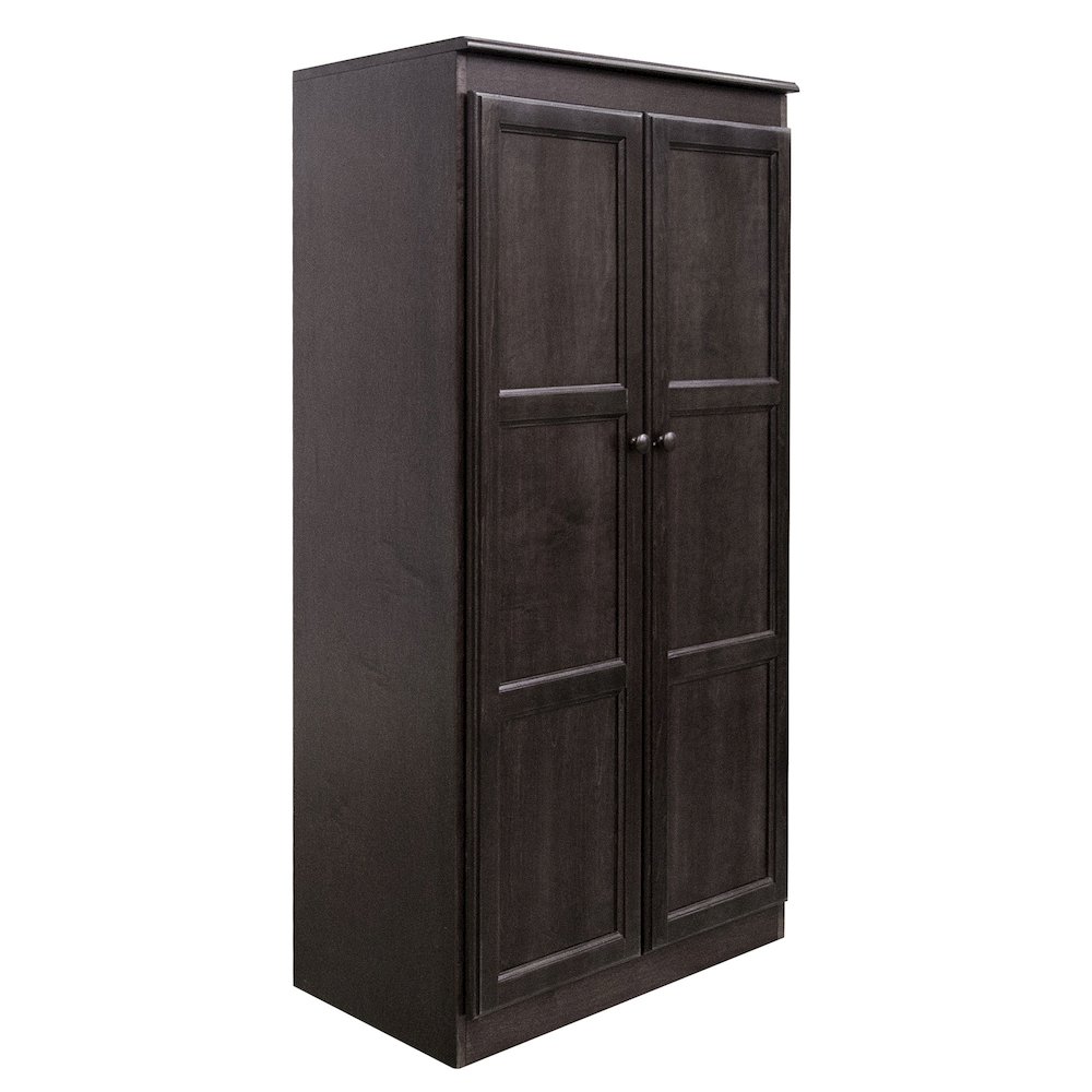 Concepts in Wood Multi-use Storage Cabinet, 4 Shelves, Espresso Finish. Picture 2