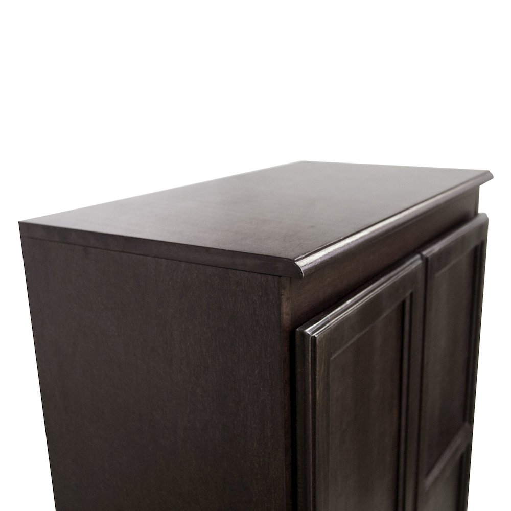 Concepts in Wood Multi-use Storage Cabinet, 4 Shelves, Espresso Finish. Picture 5