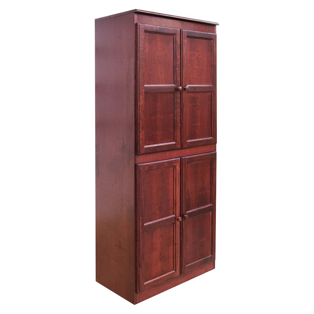 Concepts in Wood Multi-use Storage Cabinet, 5 Shelves, Cherry Finish. Picture 2