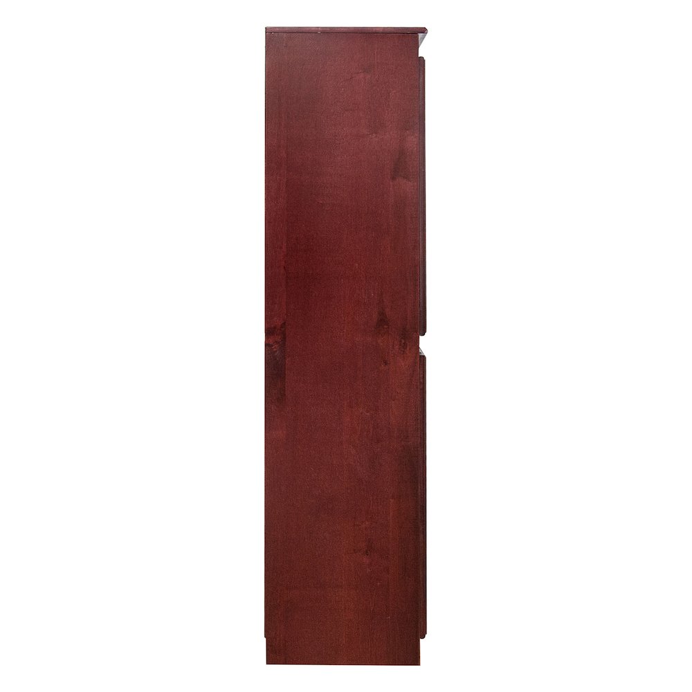 Concepts in Wood Multi-use Storage Cabinet, 5 Shelves, Cherry Finish. Picture 6