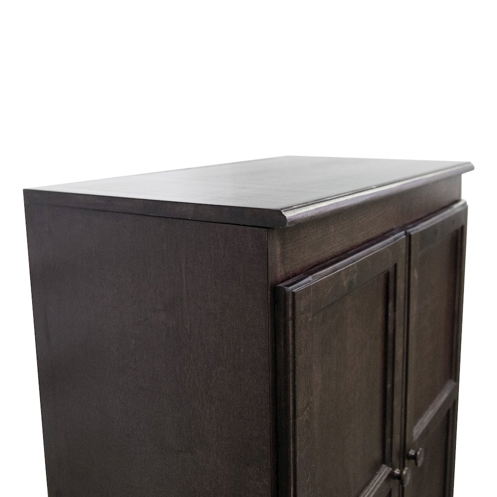 Concepts in Wood Multi-use Storage Cabinet, 5 Shelves, Espresso Finish. Picture 5